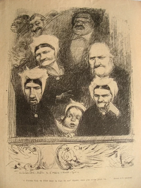 Charles Léandre - I Provinciali Normanni a teatro
